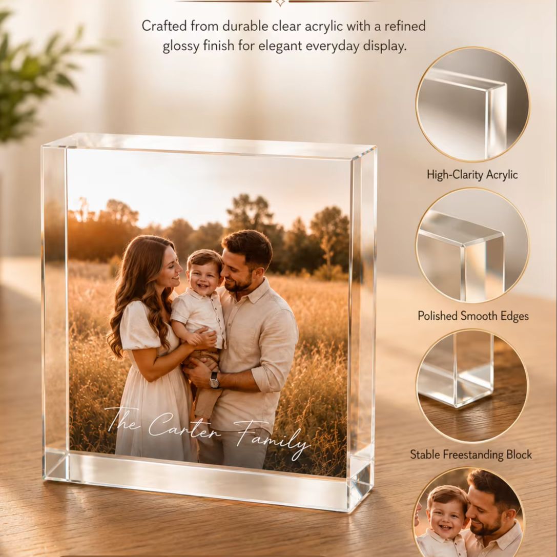 Bloque de Fotos Acrílico Perso - Photo Acrylic Block reseña y precio